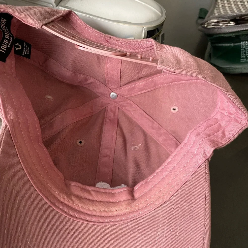 True Religion Pink Cap with Embroidery